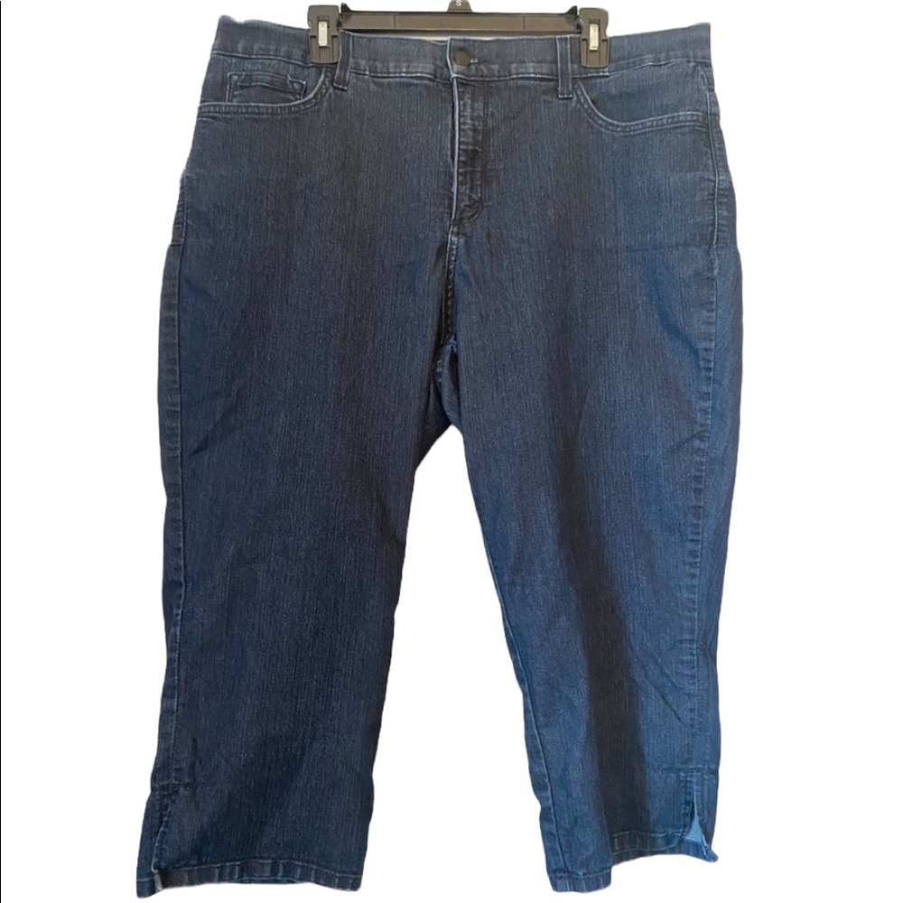 NYDJ Dark Blue Cropped Ankle Jeans